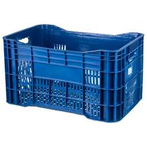 Caixa Plástica Supermercado Azul 55,5x34x30cm Embrast Caixa Plástica Supermercado Azul 55,5x34x30cm Embrast