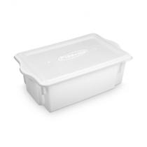 Caixa plasvale 24 ,5 litros empilhadeira branca