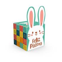 Caixa pop up 8x8x8cm pascoa divertida (5368) com 10 unidades Ideia