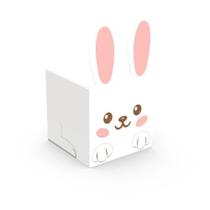 Caixa pop up coelho 8x8x8cm pascoa basica (5348) com 10 unidades Ideia