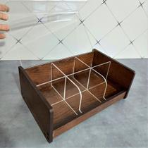 caixa porta chá organizadora com divisórias