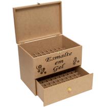 Caixa Porta Esmalte Em Gel 120 Divisórias Em Mdf cru Caixa Porta Esmalte Em Gel 120 Divisórias Em Mdf cru