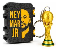 Caixa Porta Figurinha Copa Premium Neymar Jr Suporta 400