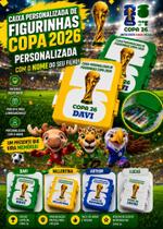 Caixa Porta Figurinhas Copa do Mundo 2026 Personalizada em 3D Caixa Porta Figurinhas Copa do Mundo 2026 Personalizada em 3D
