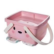 Caixa Porta Fraldas Enxoval Trocador Bear Rosa Plasútil Caixa Porta Fraldas Enxoval Trocador Bear Rosa Plasútil