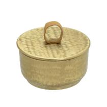 CAIXA PORTA JOIA DECOR C/TAMPA EM METAL DOURADO 6,5x11cm - Espressione