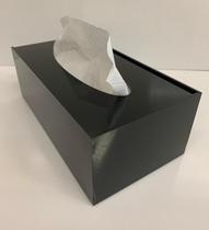 Caixa Porta Lenços De Papel Ou Interfolhas Em Acrílico Preto