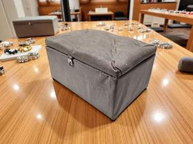 Caixa Porta Objetos Joias Baú Estojo Organizador com Trava Caixa Porta Objetos Joias Baú Estojo Organizador com Trava