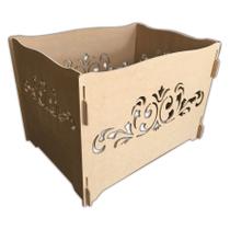 Caixa Porta Presentes Arabesco Em Mdf Provençal Para Decoração Festas