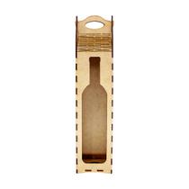 Caixa Porta Vinho Madeira Retangular Decorativa Resistente - Decoraset