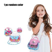 Caixa portátil para crianças DIY Play House Makeup Toy Lipst Caixa portátil para crianças DIY Play House Makeup Toy Lipst