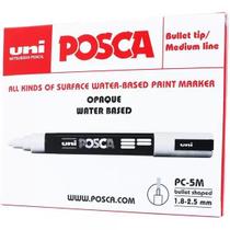 Caixa Posca PC-5M Branca C/ 6 unid. Uniball - ATACADO