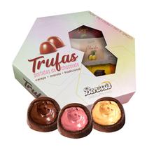 Caixa Presente com Trufas de Chocolate 6 unds Borússia Chocolates