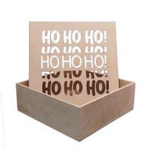 Caixa Presente De Natal Hoho Criativa Multiuso Mdf Embalagem - Expresso Da Madeira