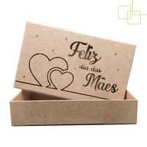 Caixa Presente Feliz Dia das Mães Especial em MDF Decorada a Laser 25x15x5 Caixa Presente Feliz Dia das Mães Especial em MDF Decorada a Laser 25x15x5