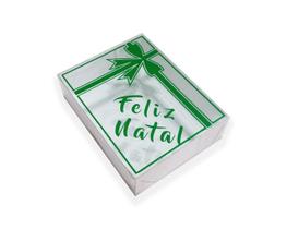 Caixa Presente Feliz Natal, 10 Unid, 15X11.5X4 Cm, Verde D Caixa Presente Feliz Natal, 10 Unid, 15X11.5X4 Cm, Verde D
