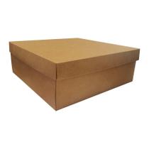 Caixa Presente Luxo N5 - Kraft - (25,5cm x25,5cm x9cm) - 01 unidade - Assk -