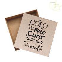 Caixa Presente MDF Decorada Dia das Mães 20x20x10 cm Artesanato Criativo Caixa Presente MDF Decorada Dia das Mães 20x20x10 cm Artesanato Criativo