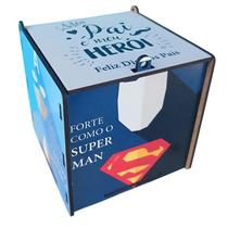 Caixa presente MDF Dia dos Pais Meu Super Herói Caixa presente MDF Dia dos Pais Meu Super Herói