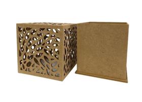 Caixa presente mdf fabricando arte 13x13 gotas