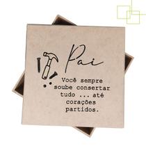 Caixa Presente Para o Papai Datas Comemorativas Dia dos Pais 15x15x5