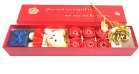 Caixa Presente Urso Do Dia Dos Namorados Retangular Vermelha Caixa Presente Urso Do Dia Dos Namorados Retangular Vermelha