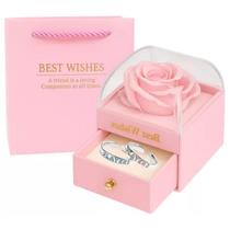 Caixa Presenteável com Gaveta Flor Eterna Lux - Presentei com Amor (7 cm) Caixa Presenteável com Gaveta Flor Eterna Lux - Presentei com Amor (7 cm)