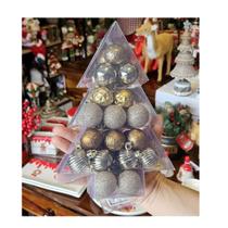 Caixa Presenteavel Mini Bolas Natalinas Enfeite 3cm Dr Caixa Presenteavel Mini Bolas Natalinas Enfeite 3cm Dr