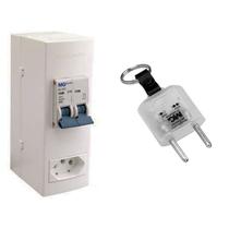 Caixa Proteção Disjuntor Bipolar 10a + Identificador Tensão