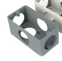Caixa PVC 4x2 5 Entradas Cinza Masster Caixa PVC 4x2 5 Entradas Cinza Masster