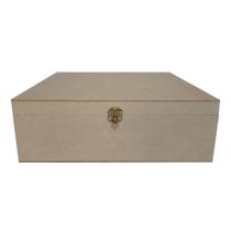 Caixa Quadrada com Dobradiça e Fecho Personalizado 30x30x10 Mdf Madeira Caixa Quadrada com Dobradiça e Fecho Personalizado 30x30x10 Mdf Madeira