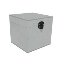 Caixa Quadrada com Dobradiça e Fecho Preto 10x10x10 Kit 20un Mdf Madeira Pintado