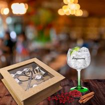 Caixa Quadrada Com DobradiÇA E Vidro 25x25x8 Para Gin Mdf Madeira