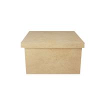 Caixa Quadrada Tampa Sapato 10x10x5 Mdf Madeira