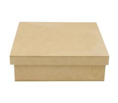 Caixa Quadrada Tampa Sapato 12x12x8 Mdf Madeira