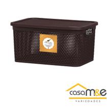 Caixa rattan 4 litros marron