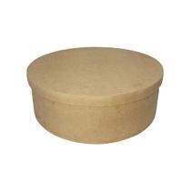 Caixa Redonda Tampa Sapato 45x15 Mdf Madeira