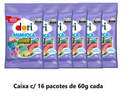 Caixa Regaliz Gelatina Minhoca Azedinha 16x60gr (16262) - Dori