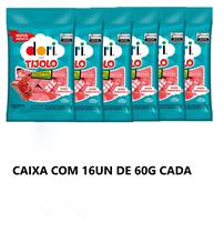 Caixa Regaliz Gelatina Tijolo Recheado 16x60g (16343) - Dori Caixa Regaliz Gelatina Tijolo Recheado 16x60g (16343) - Dori