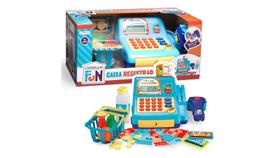 Caixa Registradora Azul Com Luz e Som Creative Fun Multikids BR386