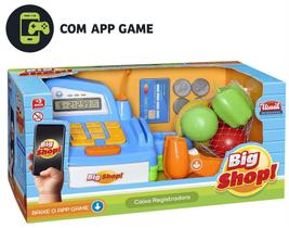 Caixa Registradora Big Shop c/ Aplicativo Som e Luz - Usual Brinquedos (5127)
