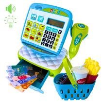 Caixa Registradora Completa Infantil Brinquedo C/ Luz, Som e Acessórios