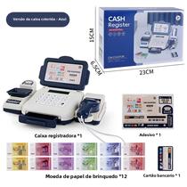 Caixa Registradora de Supermercado Infantil com Scanner de Cartão - Brinquedo para Meninas e Meninos