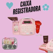 Caixa Registradora Divertida Luz e Som Rosa- Wellkids