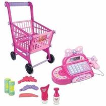 Caixa Registradora E Carrinho De Compras Infantil Menina - Fenix Brinquedos - Fênix