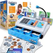 Caixa Registradora Falante Dr. STEM Toys - Brinquedo Educativo STEM com 69 Peças e 3 Idiomas Caixa Registradora Falante Dr. STEM Toys - Brinquedo Educativo STEM com 69 Peças e 3 Idiomas