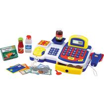 Caixa Registradora Infantil Azul DMT3816 - Dm Toys Caixa Registradora Infantil Azul DMT3816 - Dm Toys