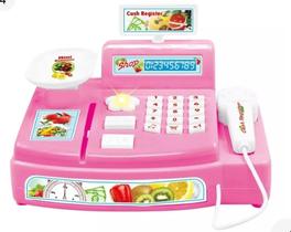 Caixa Registradora Infantil- Cartão Moedas Maquina Dinheiro as meninas vai gosta muito.