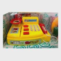 Caixa Registradora Infantil Com Acessórios Luz e Som( Amarela)