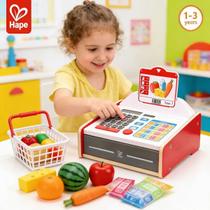 Caixa Registradora Infantil Madeira com Som Educativo Brinquedo Faz de conta Caixa Registradora Infantil Madeira com Som Educativo Brinquedo Faz de conta